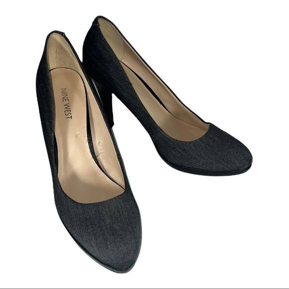 Nine West Wise Up 2 Gray Heels - Picture 1 of 12